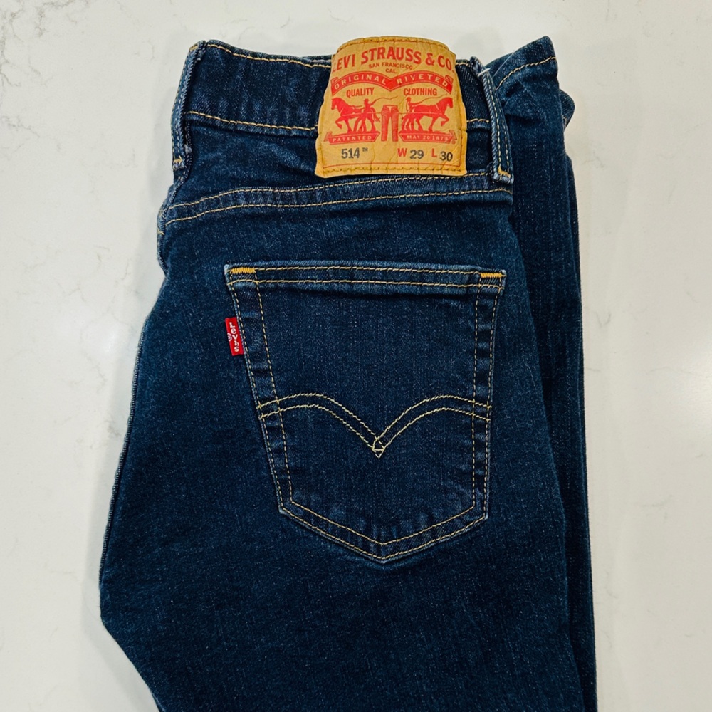 Levi's 514 Men’s Dark Blue Denim Jeans